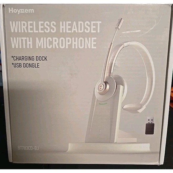 Hoyzzem Other - Hoyzzem Wireless Headset With Microphone USB Dongle, Bluetooth, Charging Dock